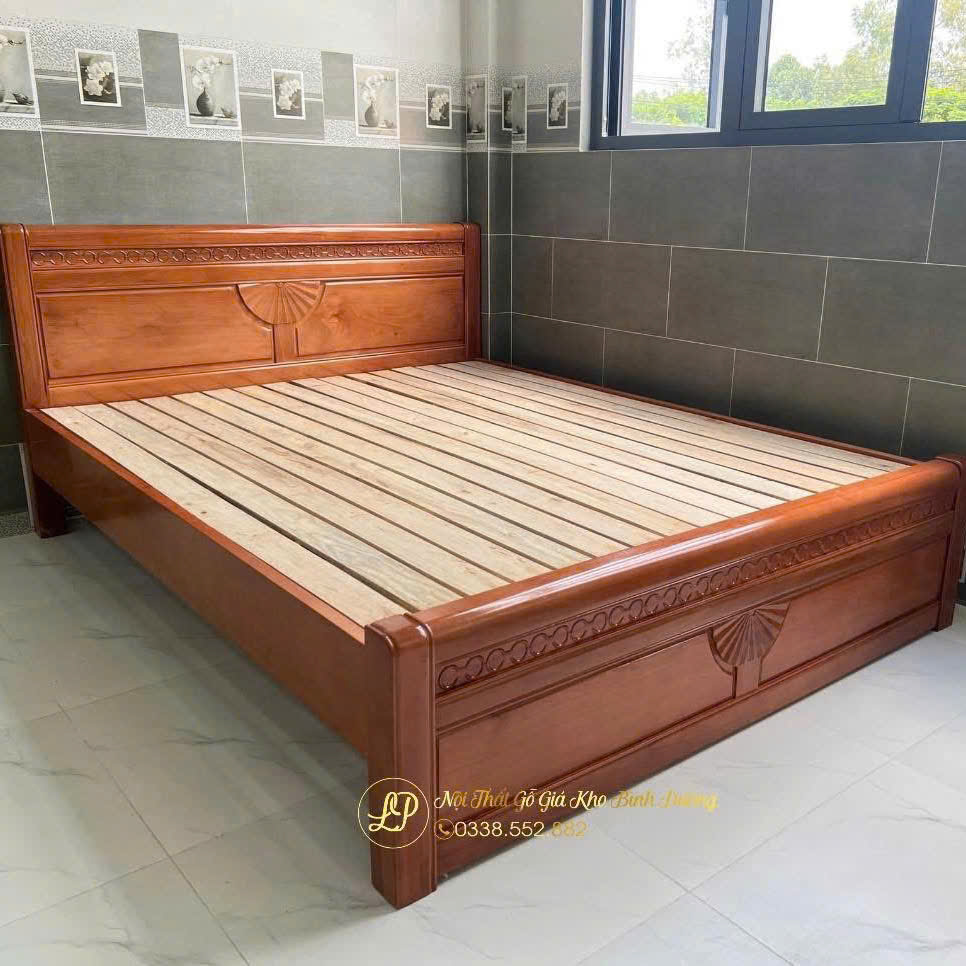 Giường Gỗ Xoan Đào Nhập - Vạt Lan